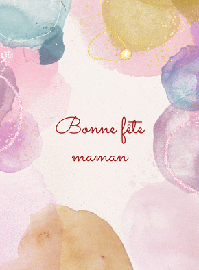 F&ecirc;te color&eacute;e avec douceur pour maman